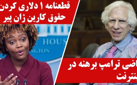قطعنامه ۱ دلاری کردن حقوق کارین ژان پیر-  قاضی ترامپ برهنه در اینترنت