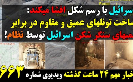 Israel Exposes Regime’s Deep Bombproof Tunnels