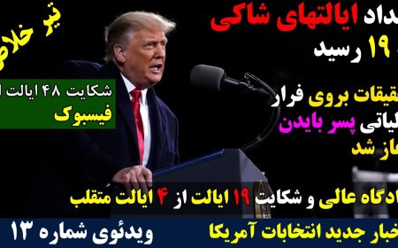 شکایت 19 ایالت از 4 ایالت متقلب و تیرخلاص ترامپ