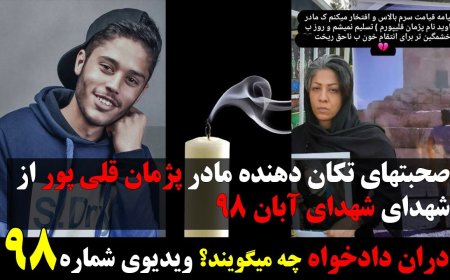 صحبتهای تکان دهنده مادر پژمان قلی پور یکی از مادران دادخواه